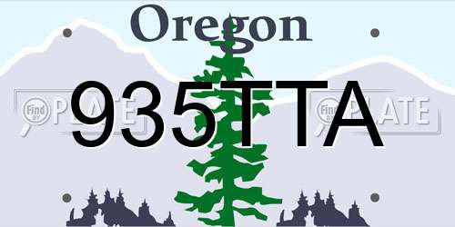 935TTA Oregon License Plate