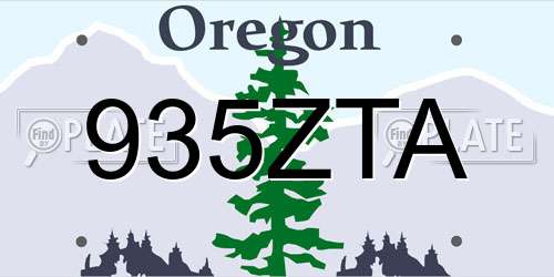 935ZTA Oregon License Plate