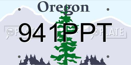 941PPT Oregon License Plate