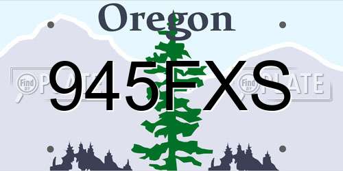 945FXS Oregon License Plate