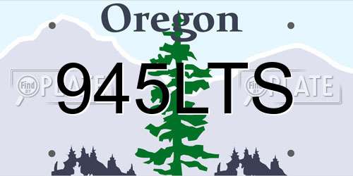 945LTS Oregon License Plate