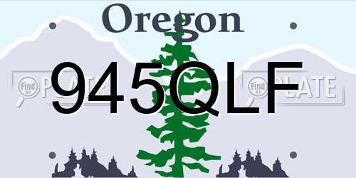 945QLF Oregon License Plate
