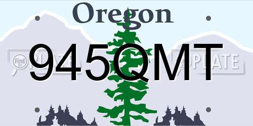 945QMT Oregon License Plate