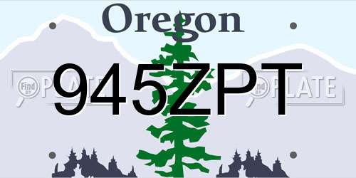 945ZPT Oregon License Plate