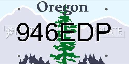 946EDP Oregon License Plate