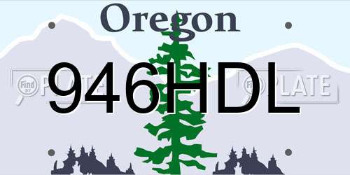 946HDL Oregon License Plate