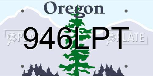 946LPT Oregon License Plate