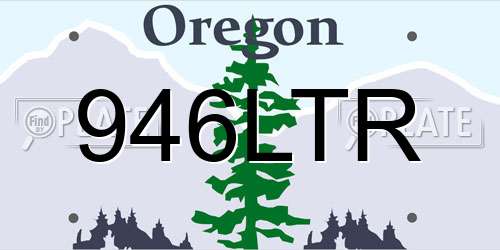946LTR Oregon License Plate