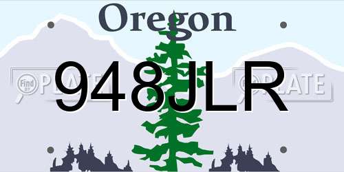 948JLR Oregon License Plate