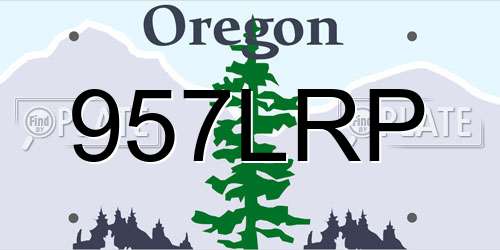 957LRP Oregon License Plate