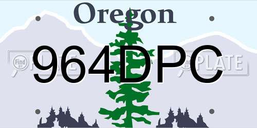 964DPC Oregon License Plate