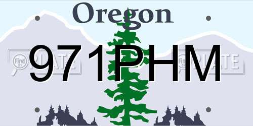 971PHM Oregon License Plate