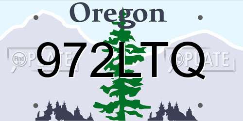 972LTQ Oregon License Plate
