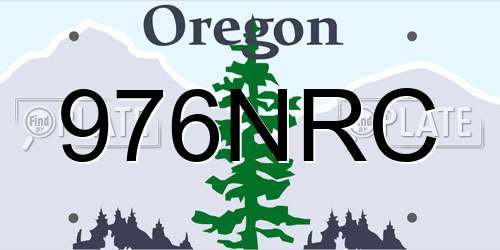 976NRC Oregon License Plate