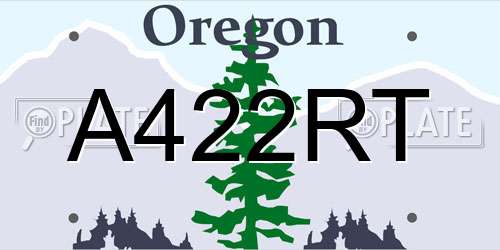 A422RT Oregon License Plate