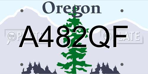 A482QF Oregon License Plate