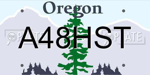 A48HST Oregon License Plate