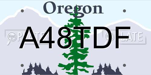 A48TDF Oregon License Plate