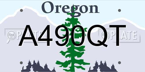 A490QT Oregon License Plate
