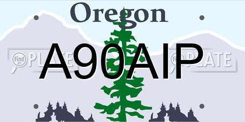 A90AIP Oregon License Plate