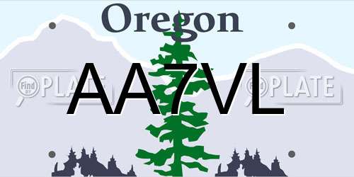 AA7VL Oregon License Plate
