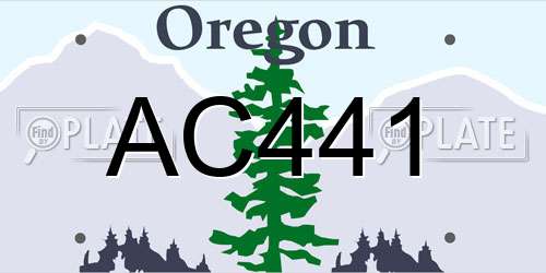 AC441 Oregon License Plate