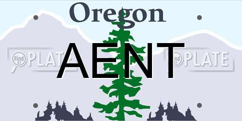 AENT Oregon License Plate
