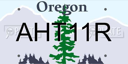 AHT11R Oregon License Plate