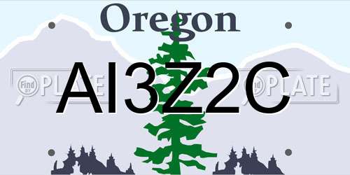 AI3Z2C Oregon License Plate