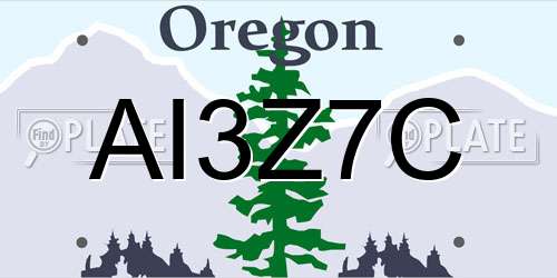 AI3Z7C Oregon License Plate