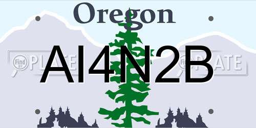 AI4N2B Oregon License Plate