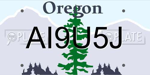 AI9U5J Oregon License Plate