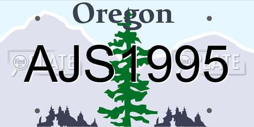 AJS1995 Oregon License Plate