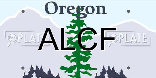 ALCF Oregon License Plate
