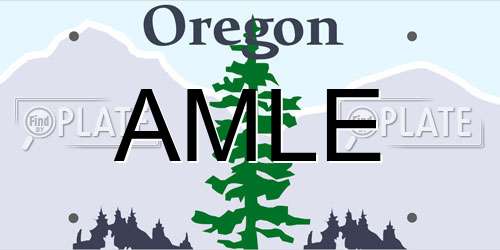 AMLE Oregon License Plate