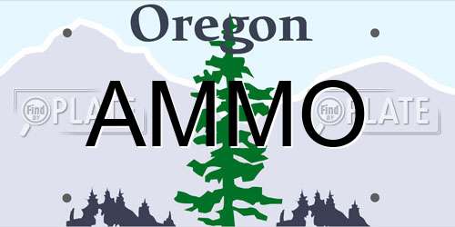AMMO Oregon License Plate
