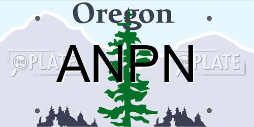 ANPN Oregon License Plate