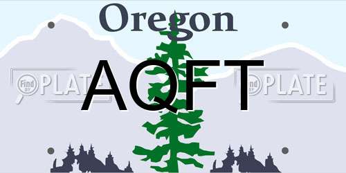 AQFT Oregon License Plate