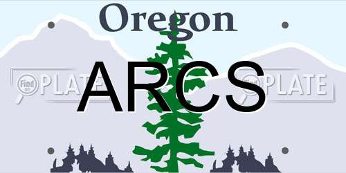 ARCS Oregon License Plate