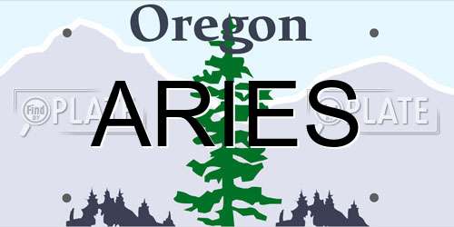 ARIES Oregon License Plate