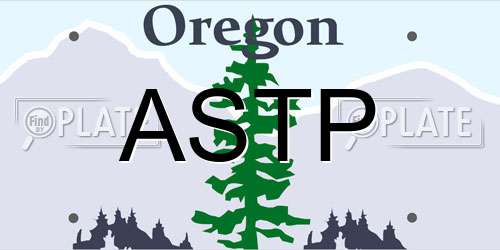 ASTP Oregon License Plate
