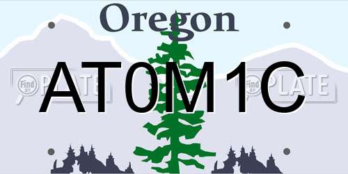 AT0M1C Oregon License Plate
