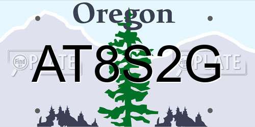 AT8S2G Oregon License Plate