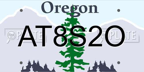 AT8S2O Oregon License Plate