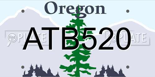 ATB520 Oregon License Plate