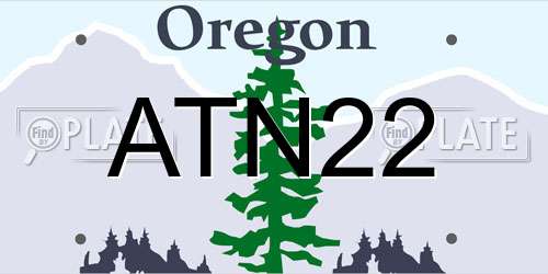 ATN22 Oregon License Plate