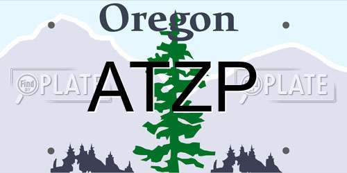 ATZP Oregon License Plate