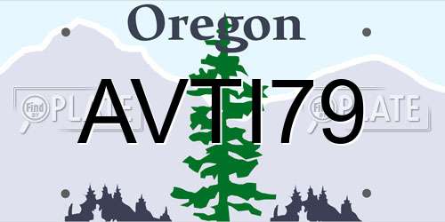 AVTI79 Oregon License Plate