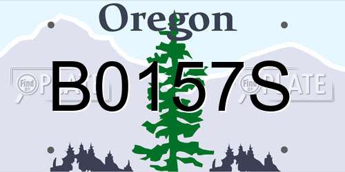 B0157S Oregon License Plate