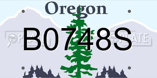 B0748S Oregon License Plate